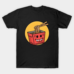 Funny Laughing noodle Graphic T-Shirt